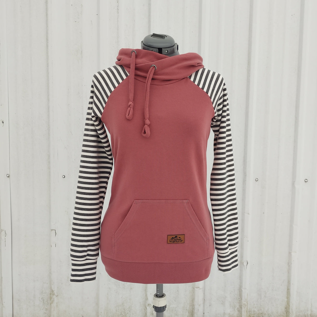 Women's Apple Pink Stripes Hoodie