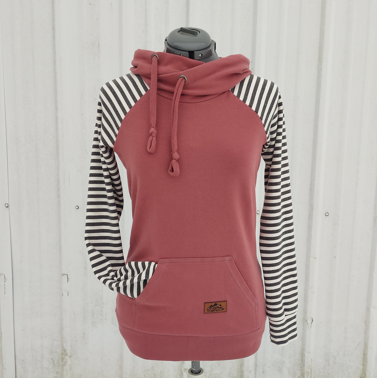 Women's Apple Pink Stripes Hoodie