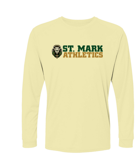 St. Mark Athletics L/S Performance Tee w/ SPF 50+