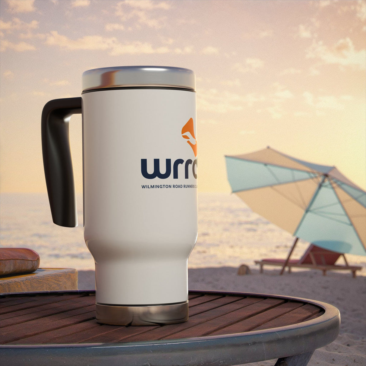 WRRC Stainless Steel Travel Mug with Handle - 14 oz