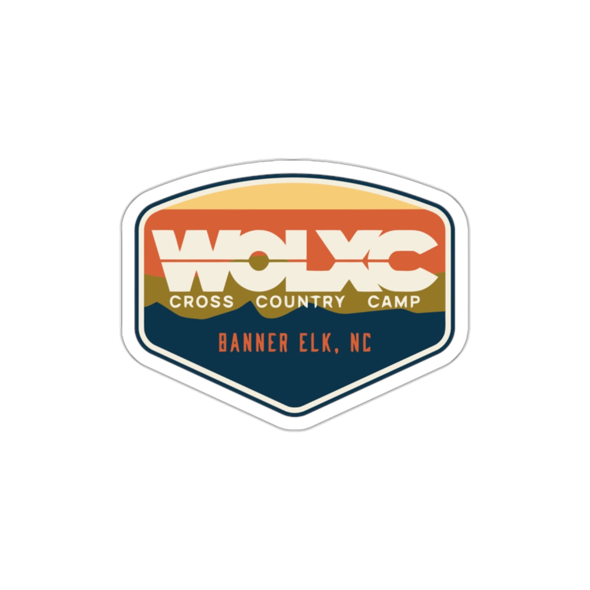 WOLXC Cross Country Camp Vinyl Decal