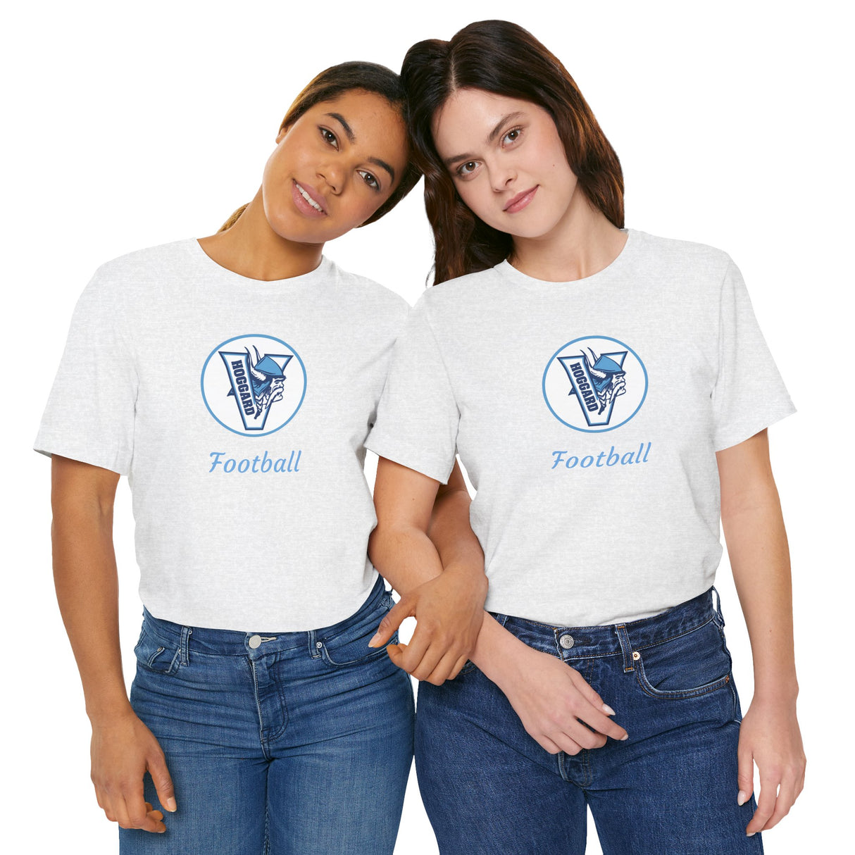 Hoggard Vikings Football Unisex Heathered Tee
