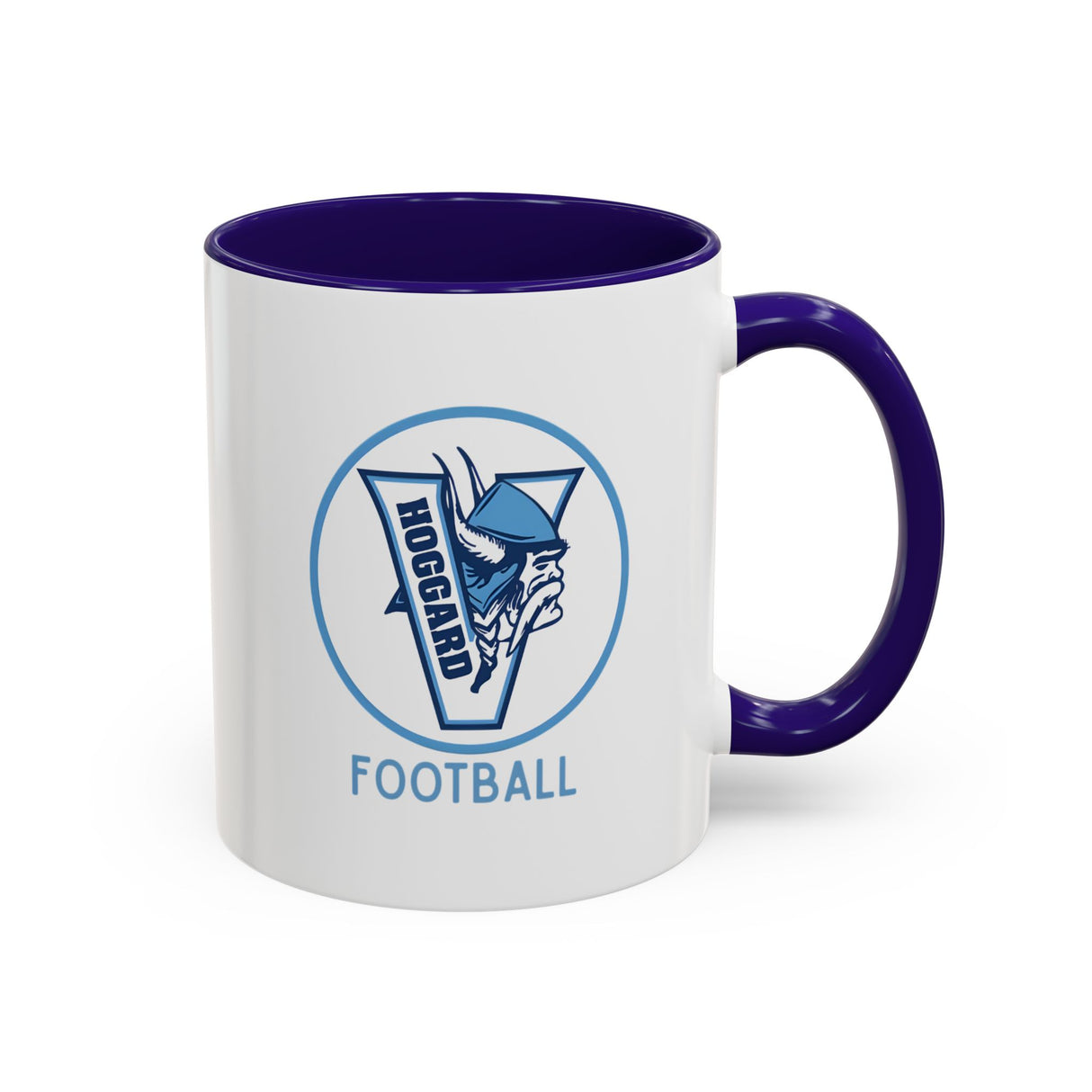 Hoggard Vikings Football Color Accent Mug — 11oz/15oz