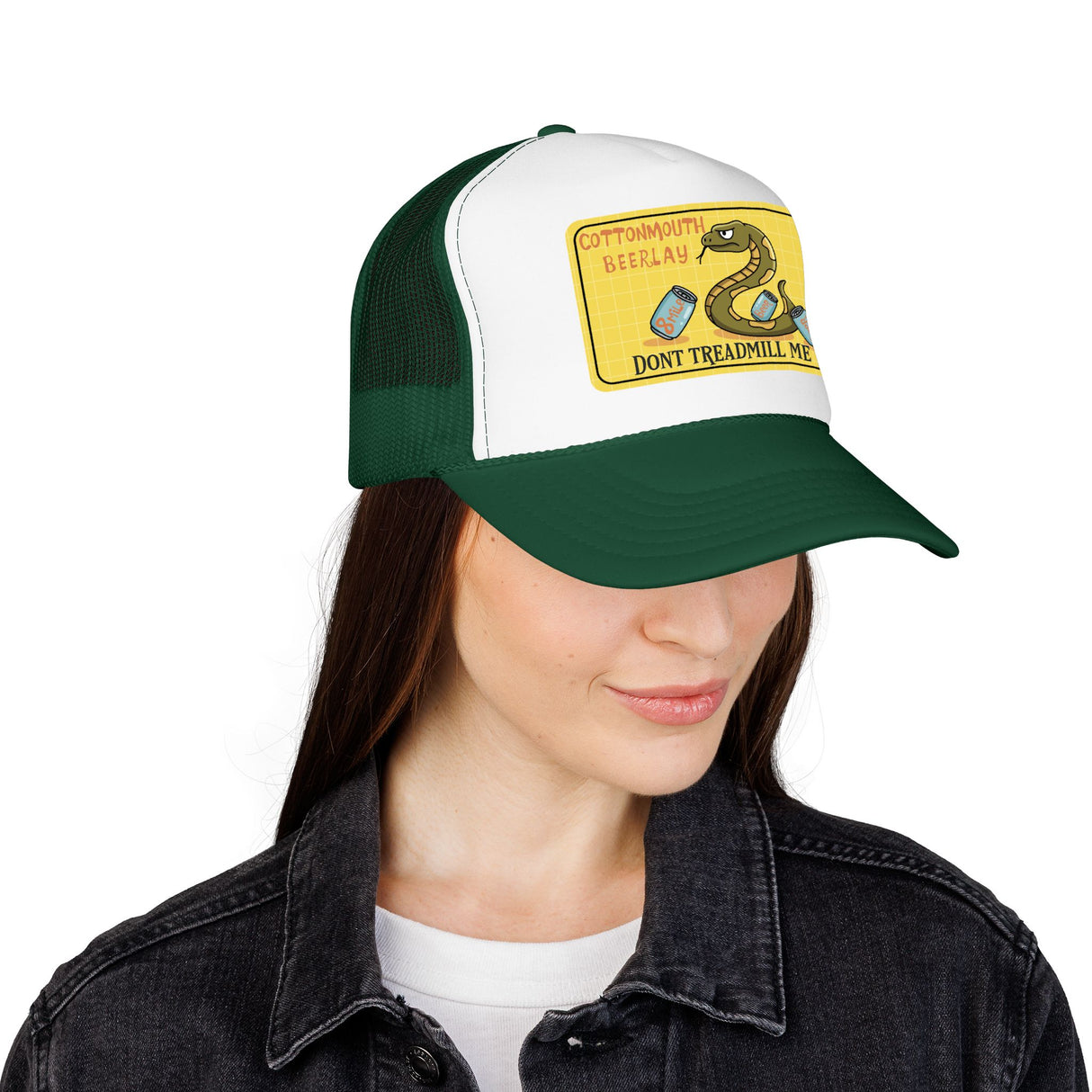 Cottonmouth Beer Relay Don’t Treadmill Me Foam Trucker Hat