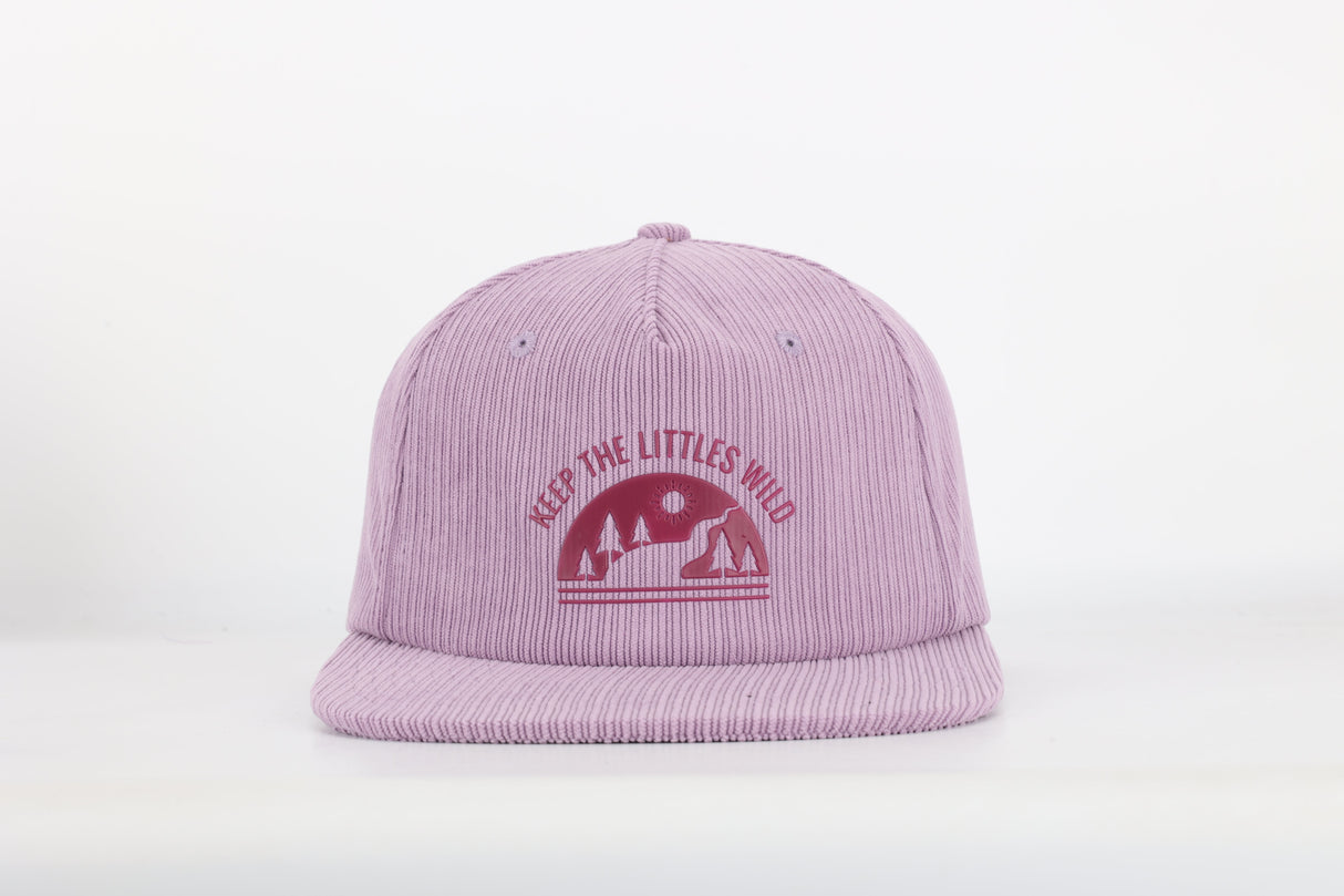 Purple Corduroy SnapBack Hat for Toddlers and Youth