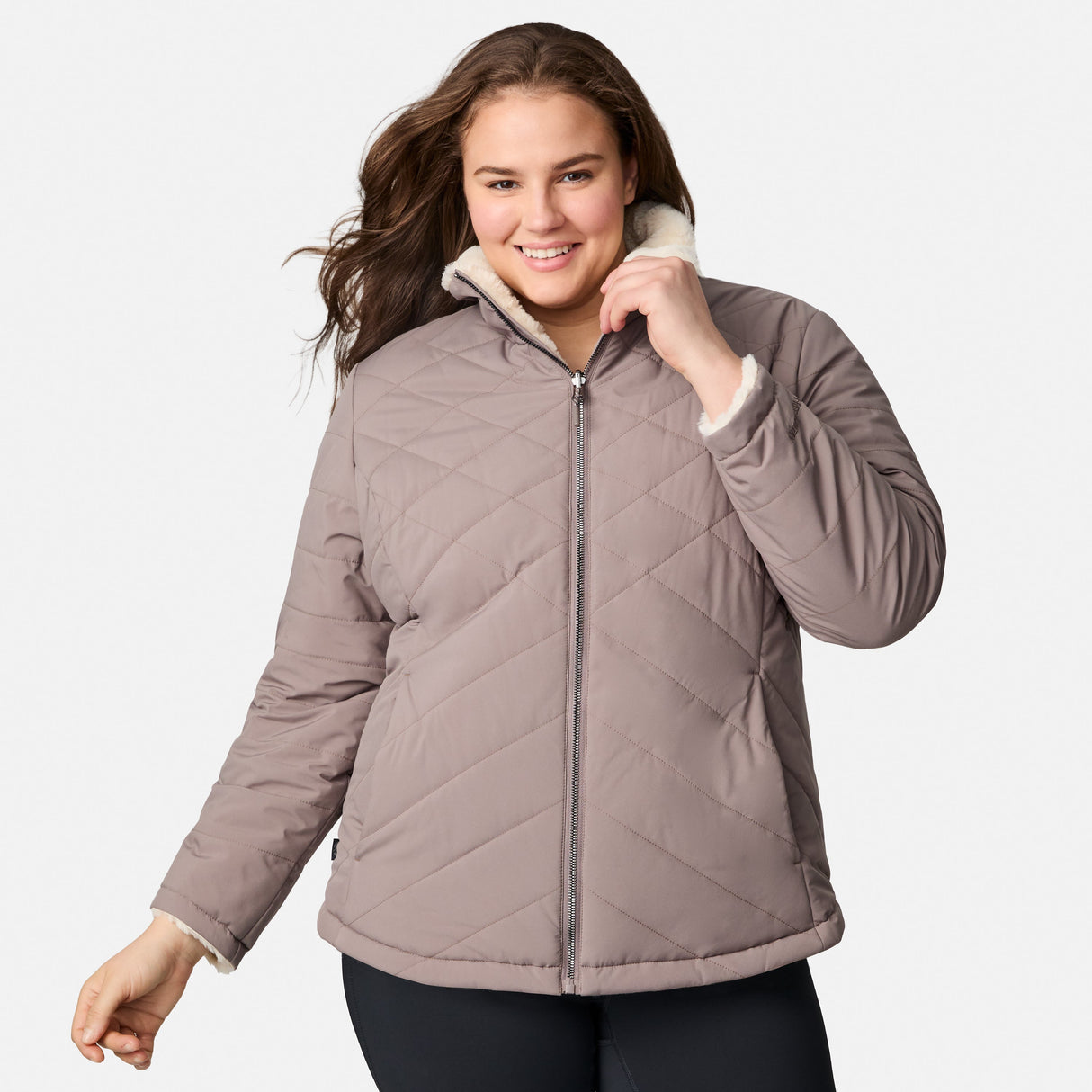 Women's Plus Size Cirrus Quilted Reversible Jacket