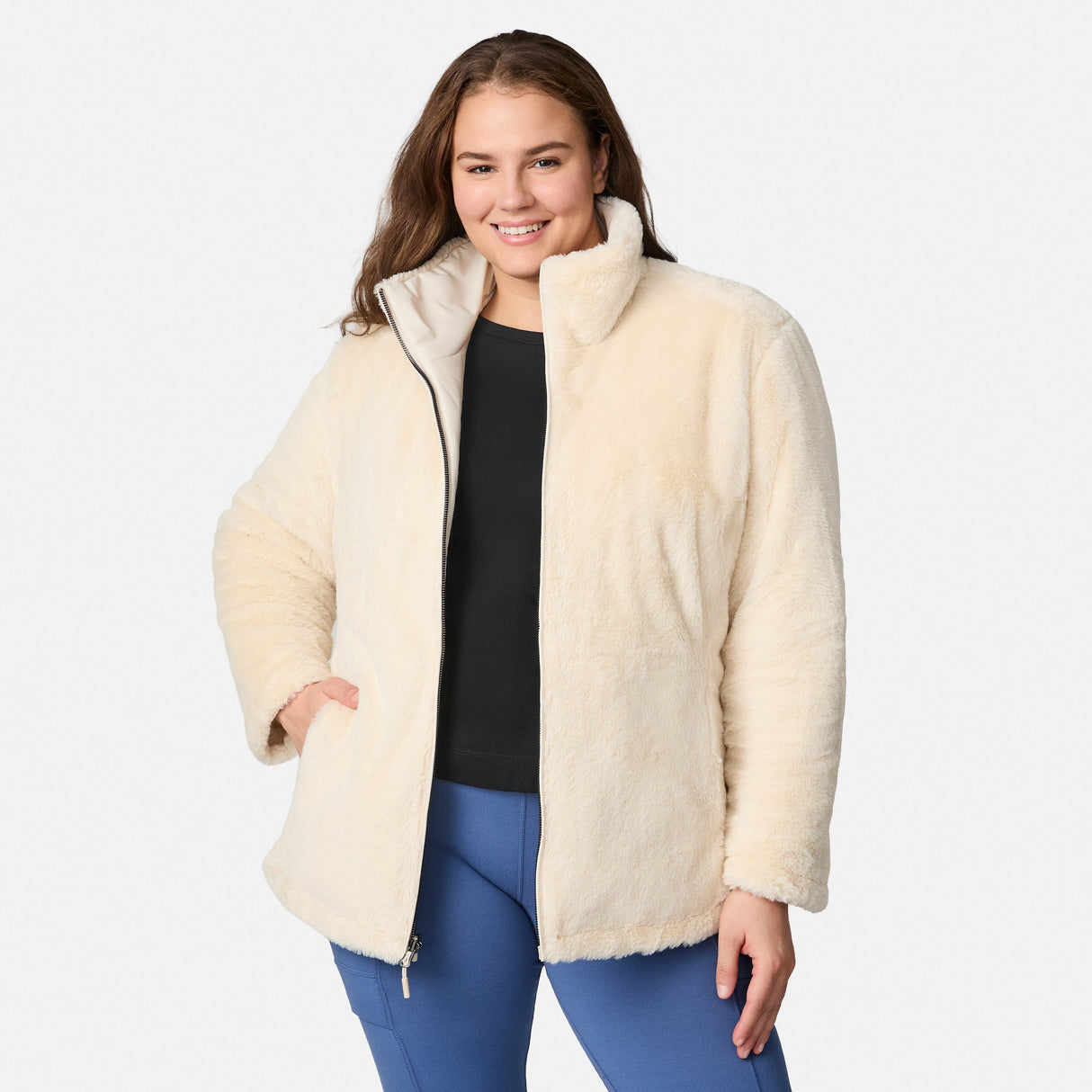 Women's Plus Size Cirrus Quilted Reversible Jacket