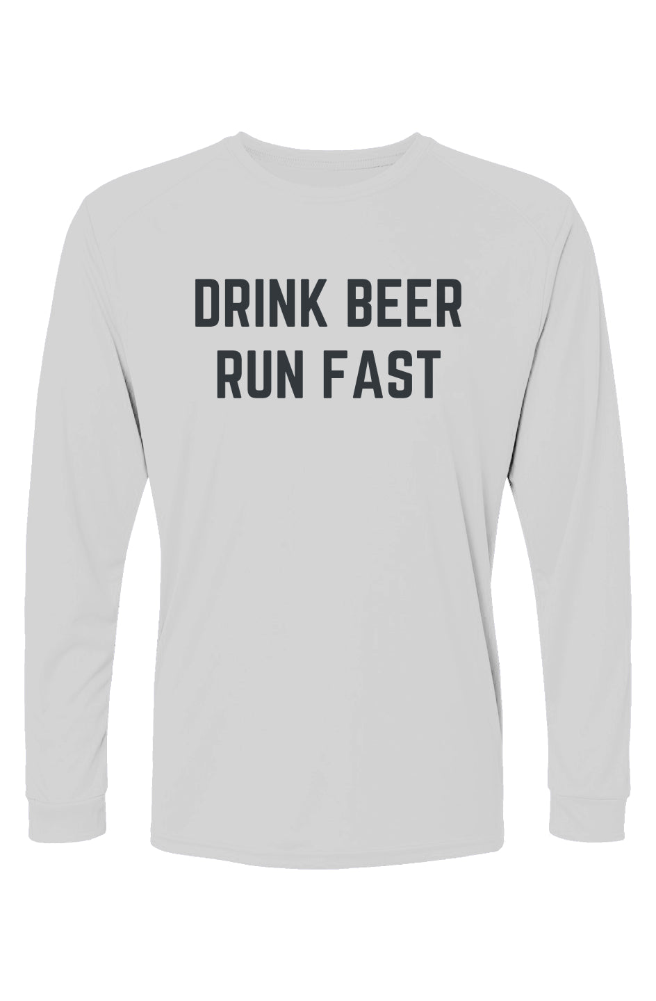 Copperhead Beer Relay Drink Beer Run Fast Islander L/S Performance Tee w/ UPF 50+