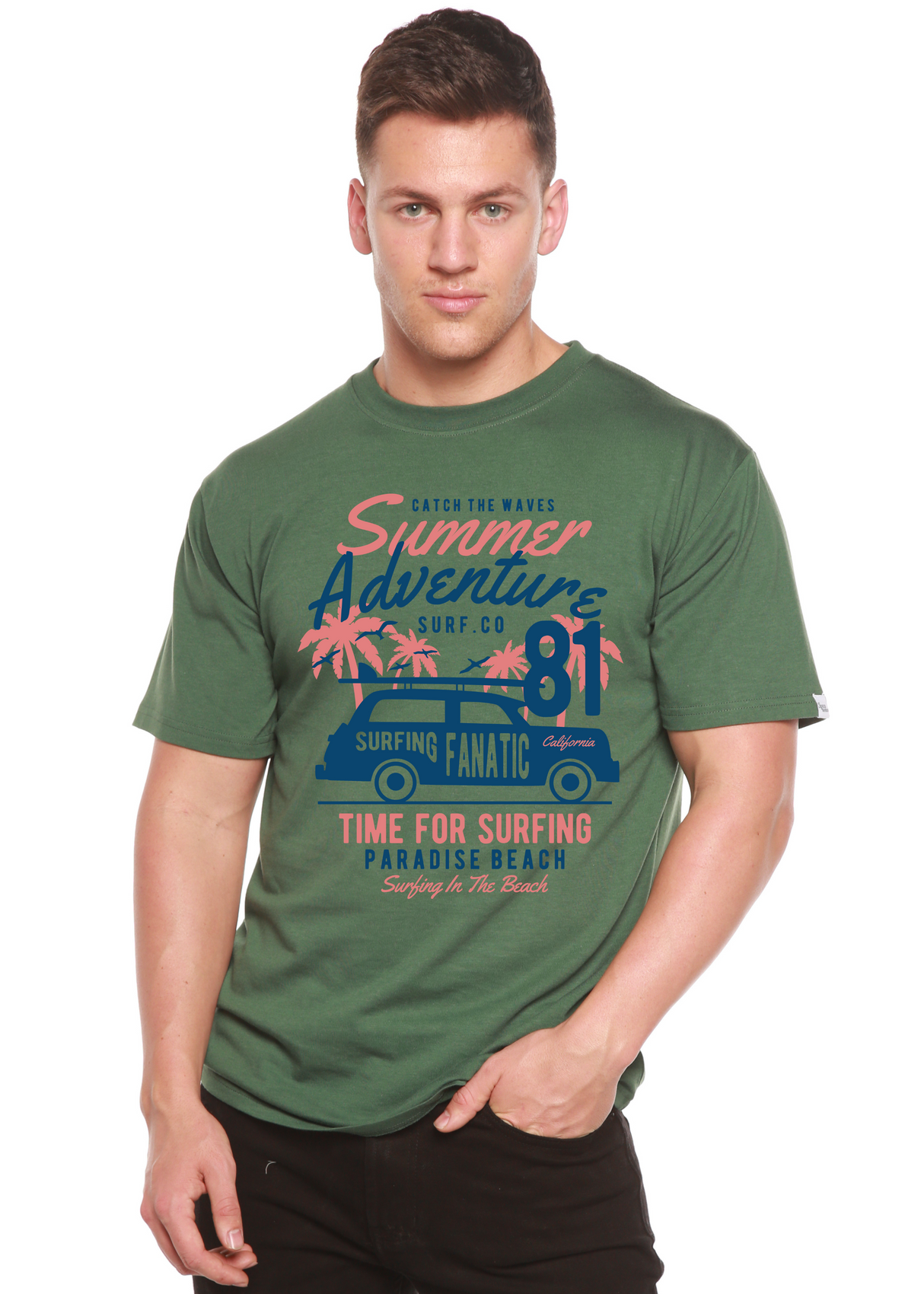 Sammer Adventure Spun Bamboo® Men's Bamboo Viscose/Organic Cotton Short Sleeve Graphic T-Shirt