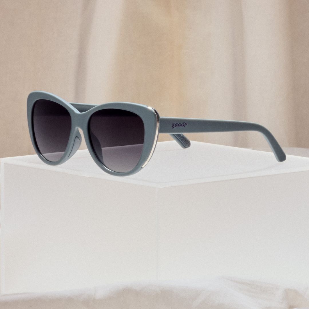 "Not Gray, Diet Black" Glam G Polarized Sunglasses