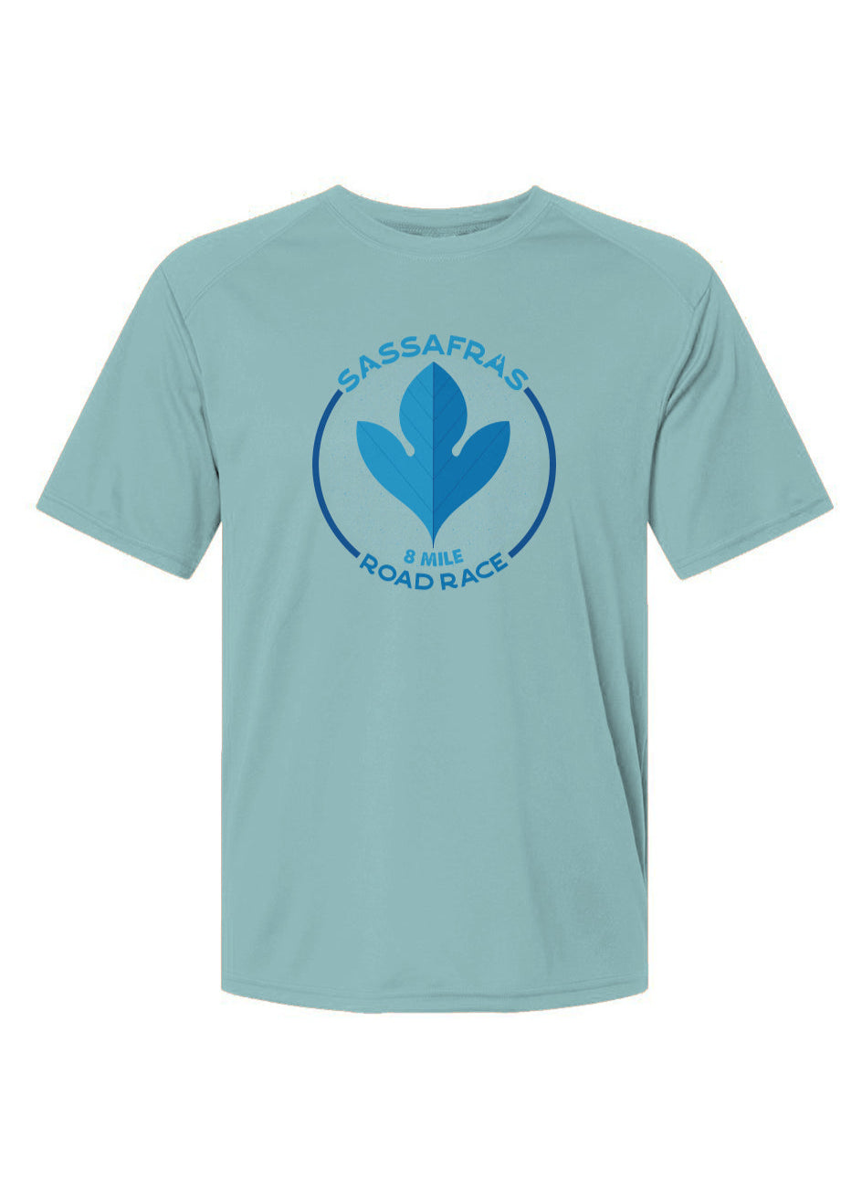 Sassafras 8 Mile Road Race Islander Performance Tee w/ UPF 50+