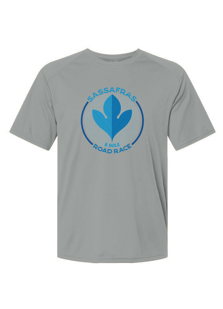 Sassafras 8 Mile Road Race Islander Performance Tee w/ UPF 50+