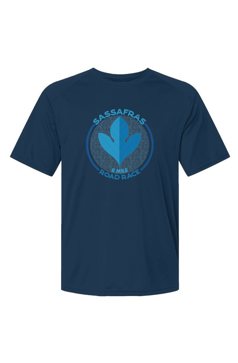 Sassafras 8 Mile Road Race Islander Performance Tee w/ UPF 50+