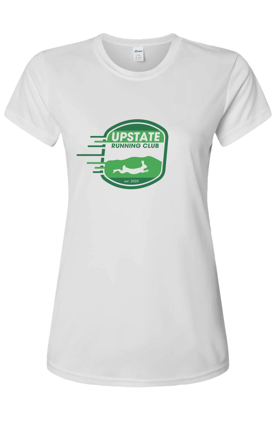 Upstate Running Club Ladies' Islander Performance Tee with UPF 50+