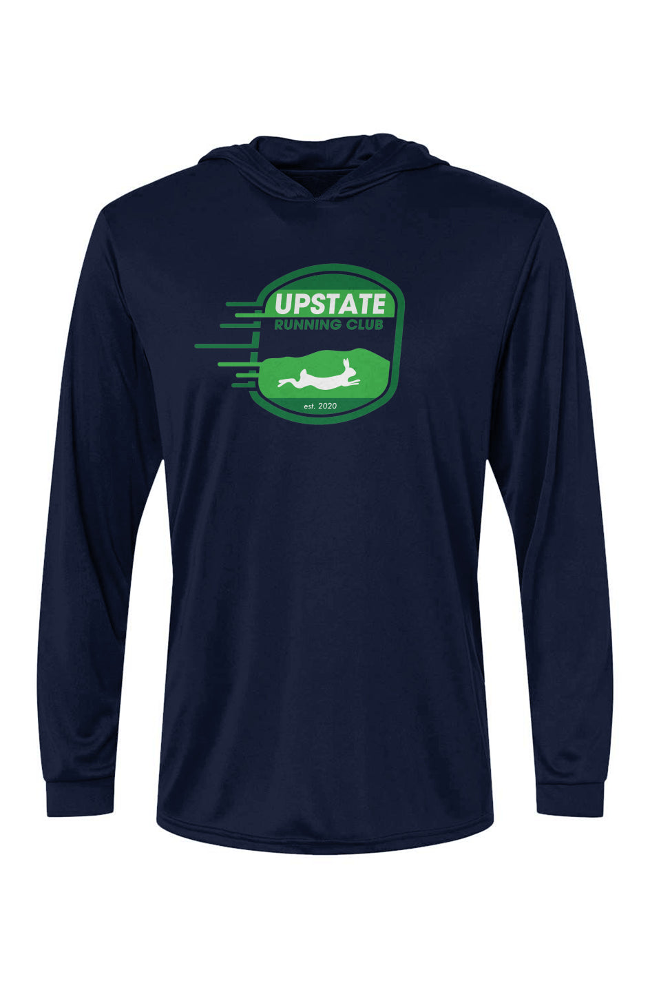 Upstate Running Club Bahama Performance Hooded L/S Tee w/ UPF 50+