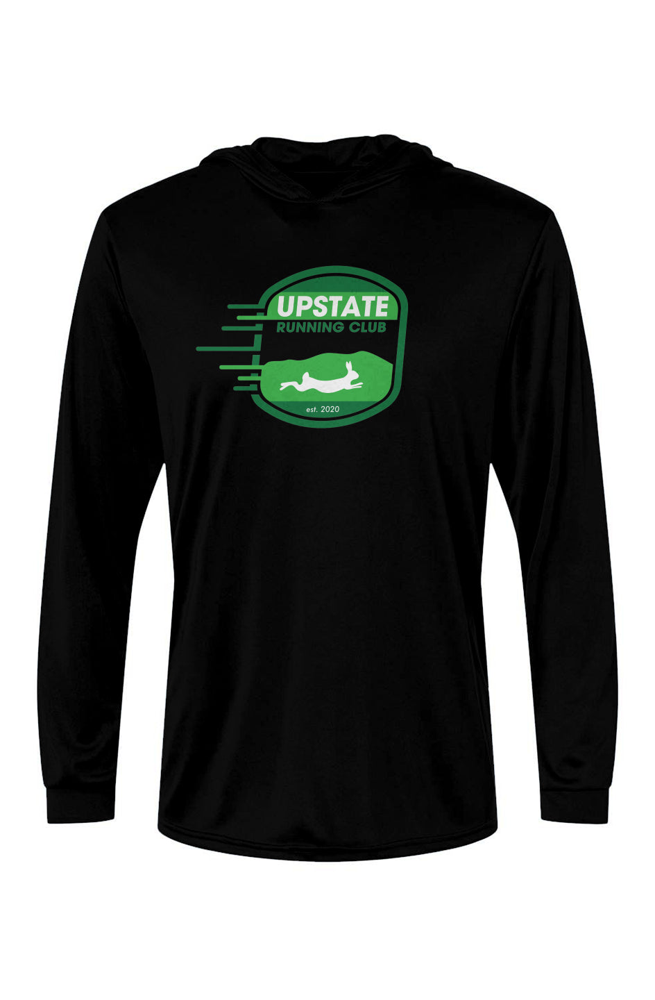 Upstate Running Club Bahama Performance Hooded L/S Tee w/ UPF 50+