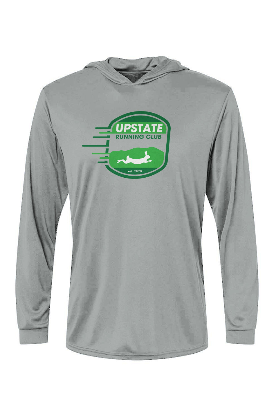 Upstate Running Club Bahama Performance Hooded L/S Tee w/ UPF 50+