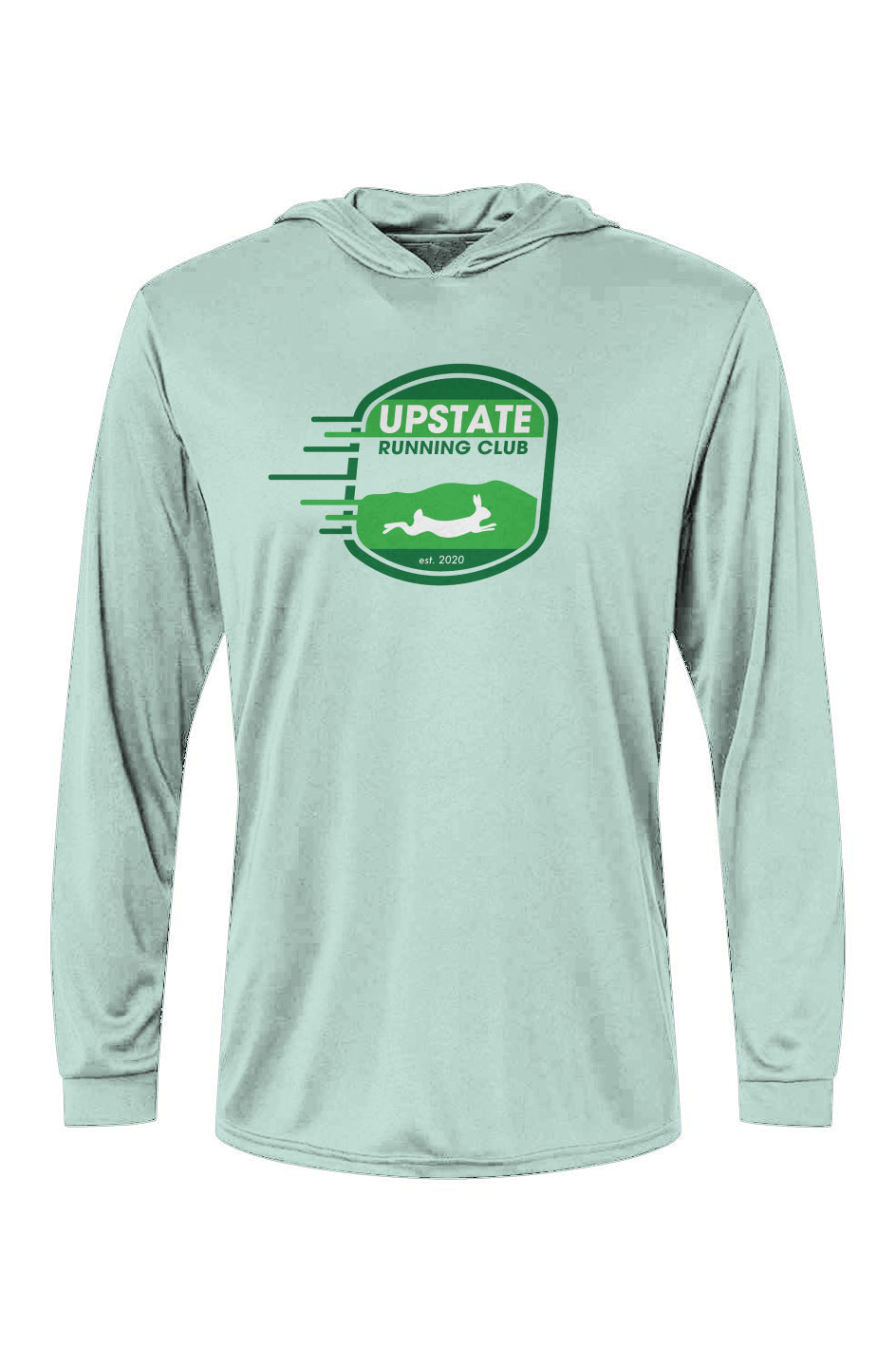Upstate Running Club Bahama Performance Hooded L/S Tee w/ UPF 50+