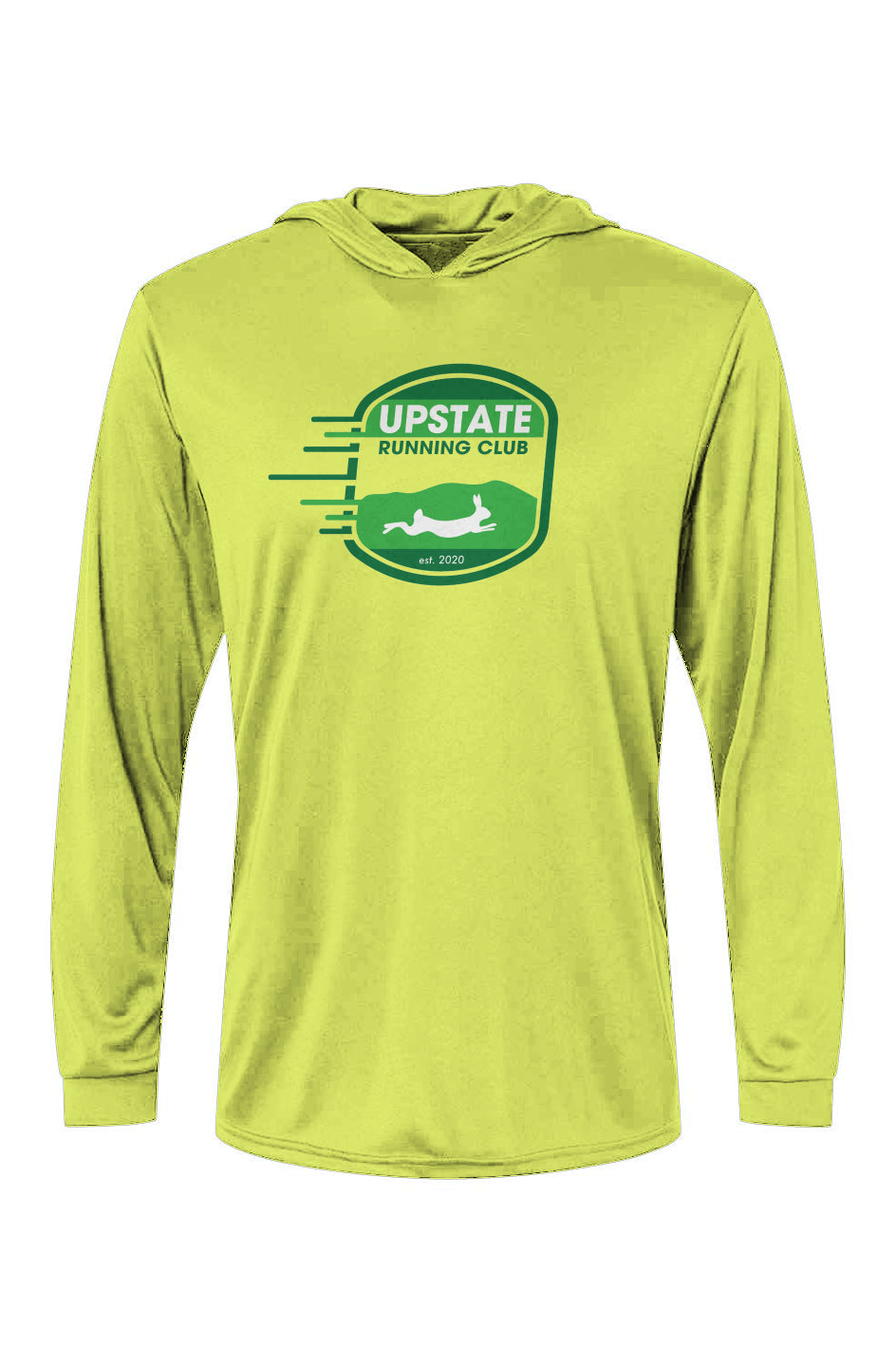 Upstate Running Club Bahama Performance Hooded L/S Tee w/ UPF 50+