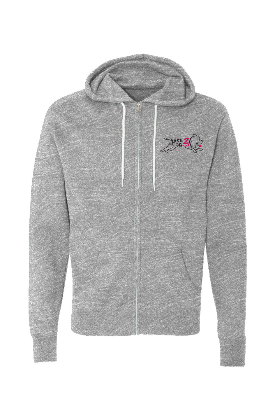 Hare of the Dog 2 Mile Race Unisex Lightweight Full-Zip Hoodie