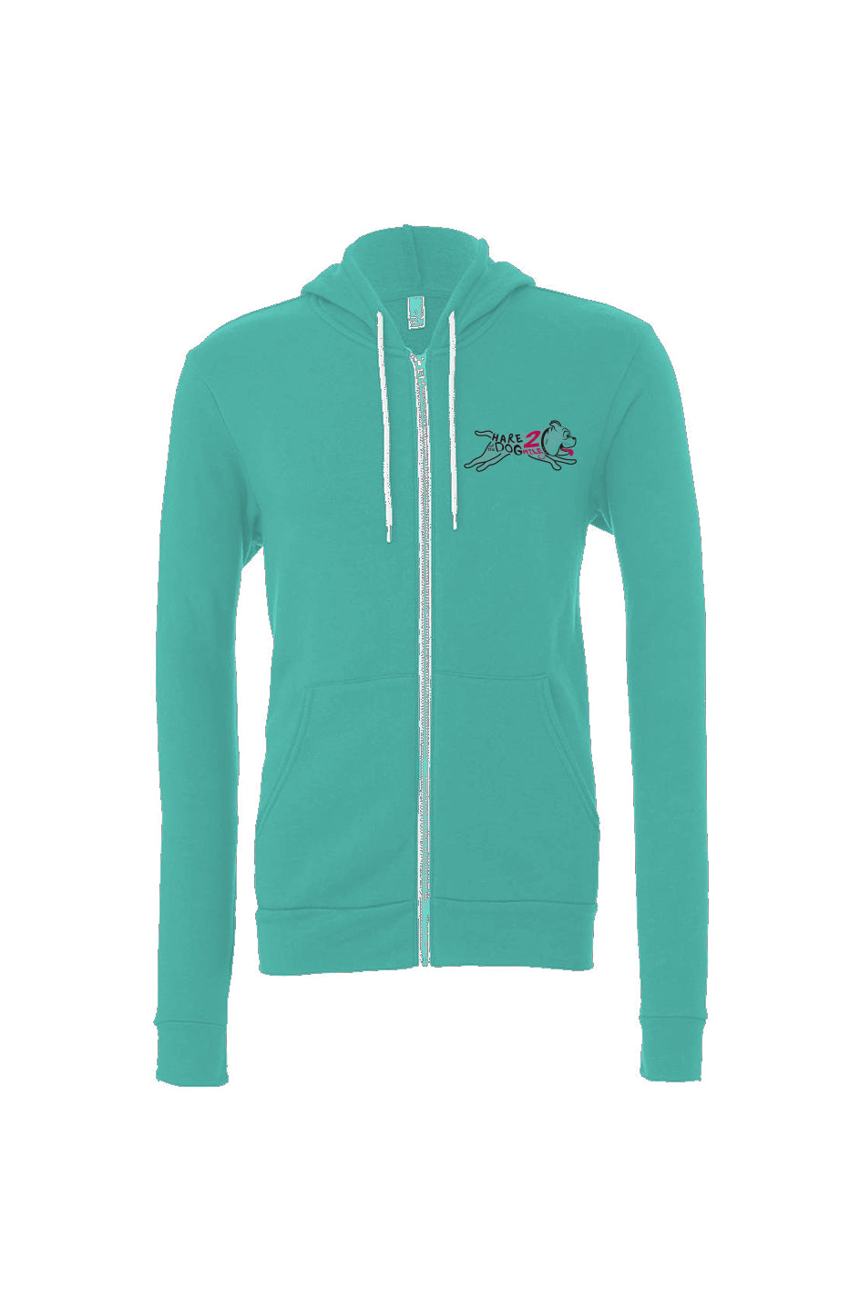 Hare of the Dog 2 Mile Unisex Lightweight Full-Zip Hoodie