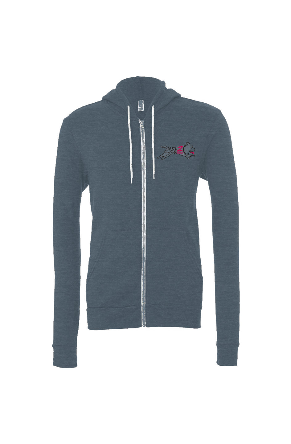 Hare of the Dog 2 Mile Unisex Lightweight Full-Zip Hoodie