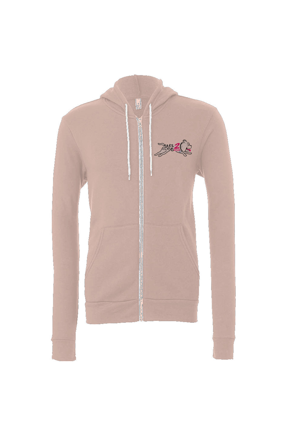 Hare of the Dog 2 Mile Unisex Lightweight Full-Zip Hoodie