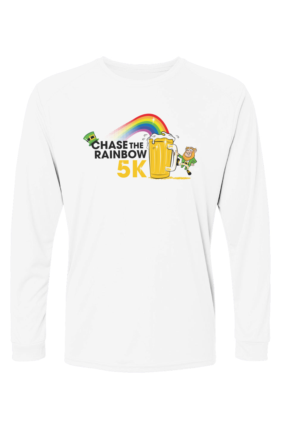 Chase the Rainbow 5K Islander L/S Performance Tee