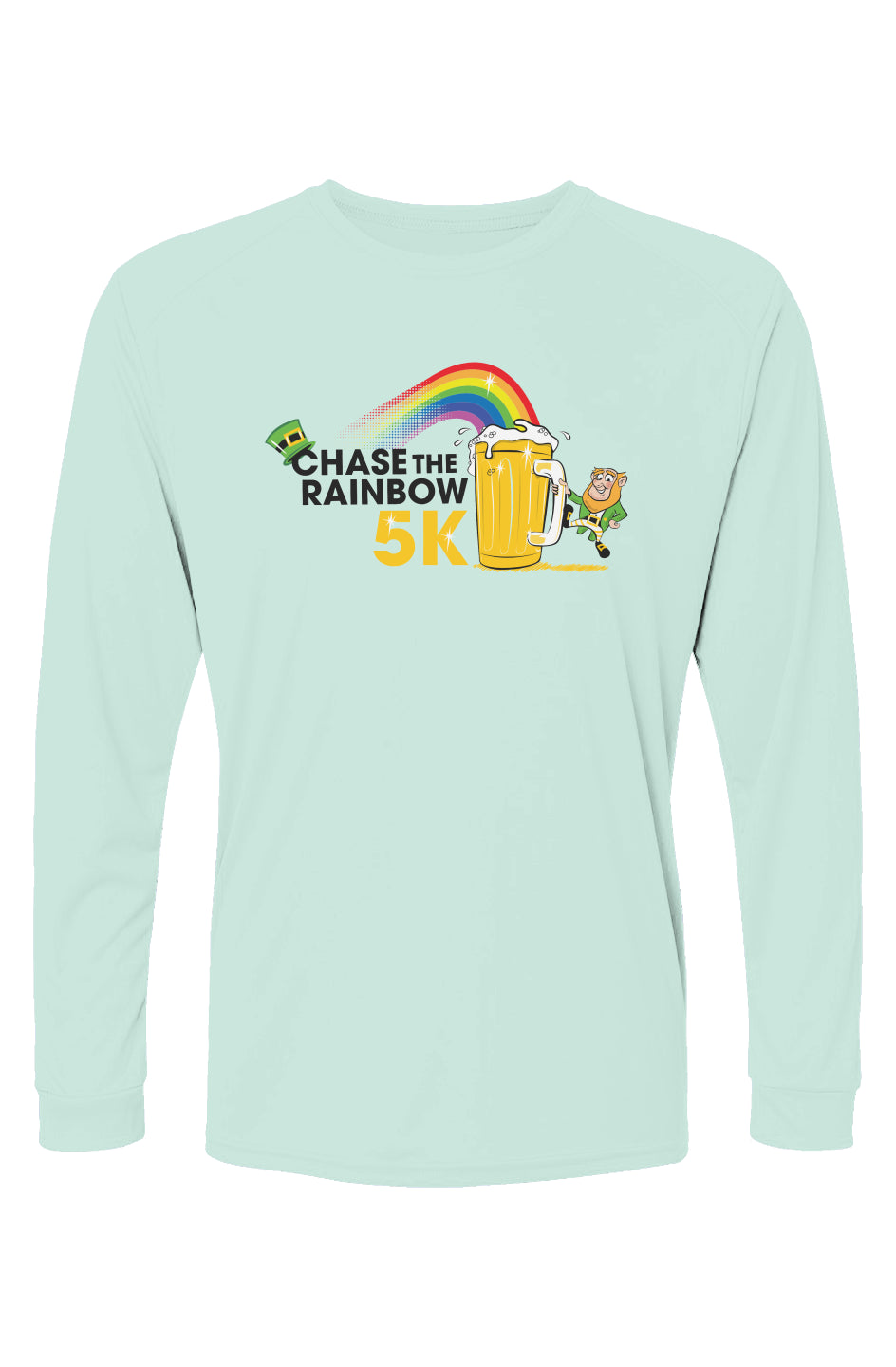 Chase the Rainbow 5K Islander L/S Performance Tee