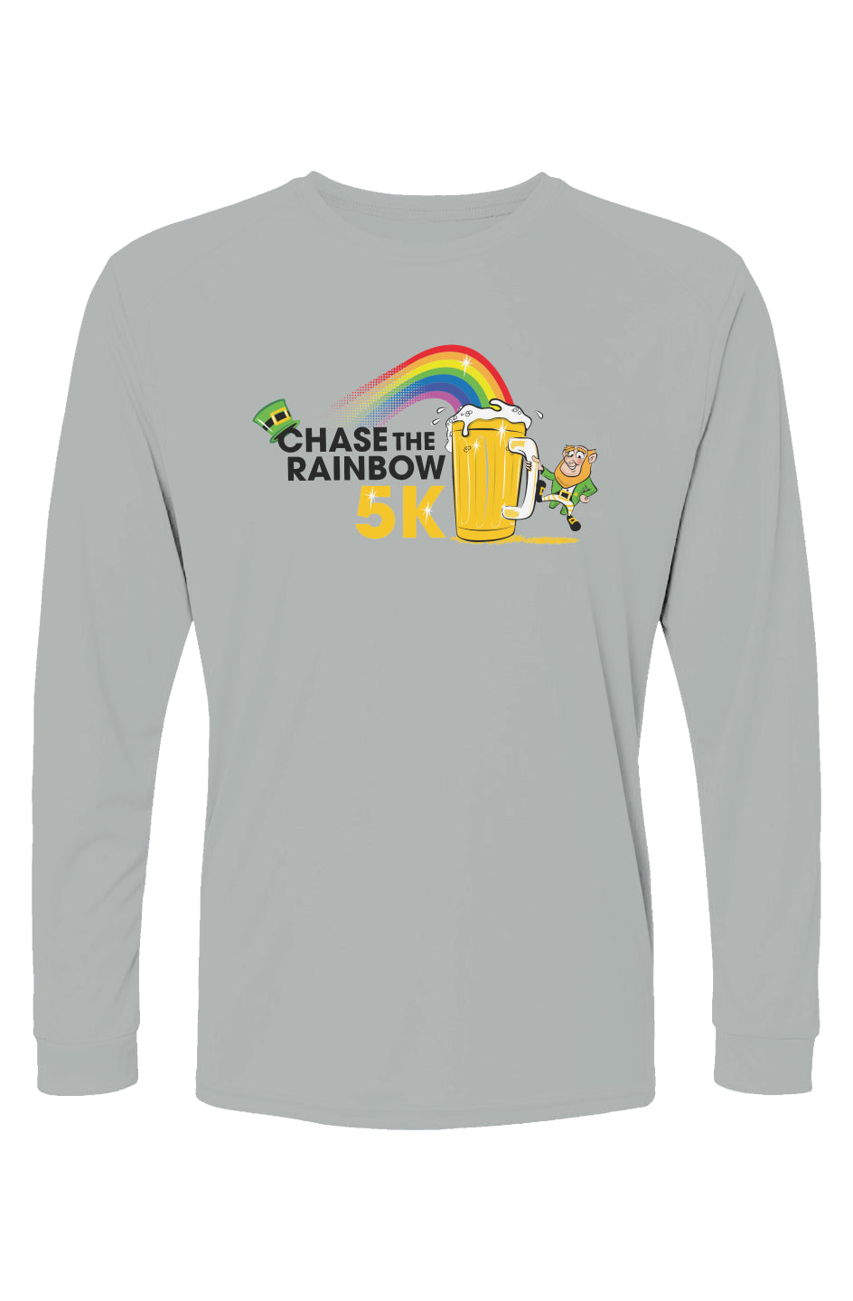 Chase the Rainbow 5K Islander L/S Performance Tee