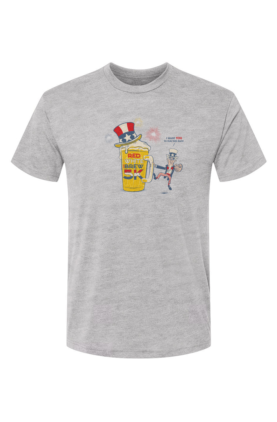 Red White & Brew 5K Triblend Crew