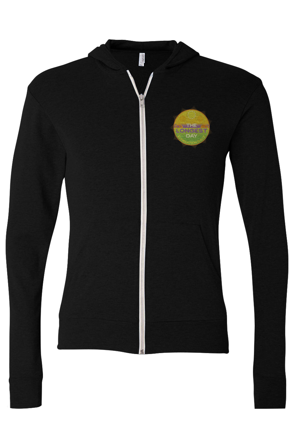 The Longest Day Triblend Full-Zip Lightweight Hoodie