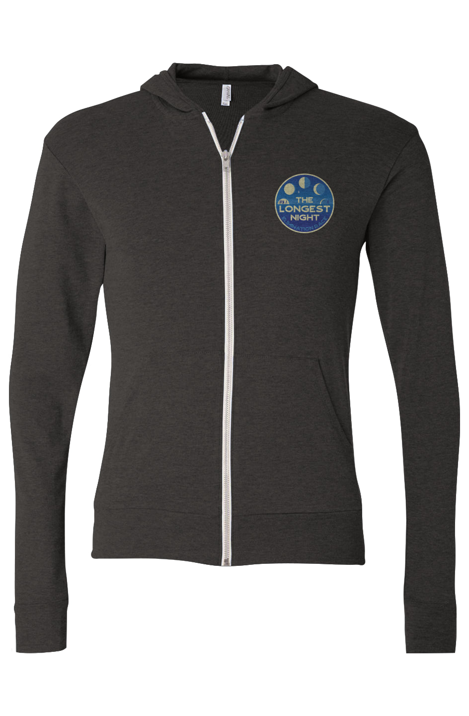 The Longest Night Triblend Full-Zip Lightweight Hoodie