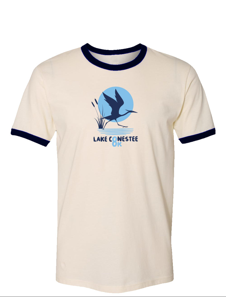 Lake Conestee 8K Men's Vintage Ringer T-Shirt