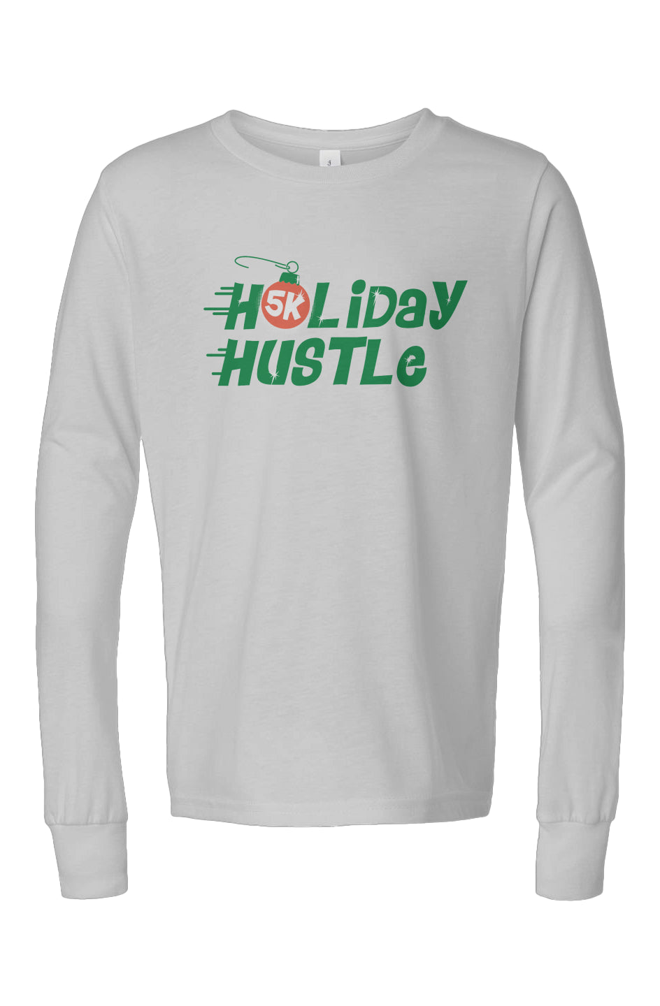 Holiday Hustle 5K Youth Triblend L/S Tee