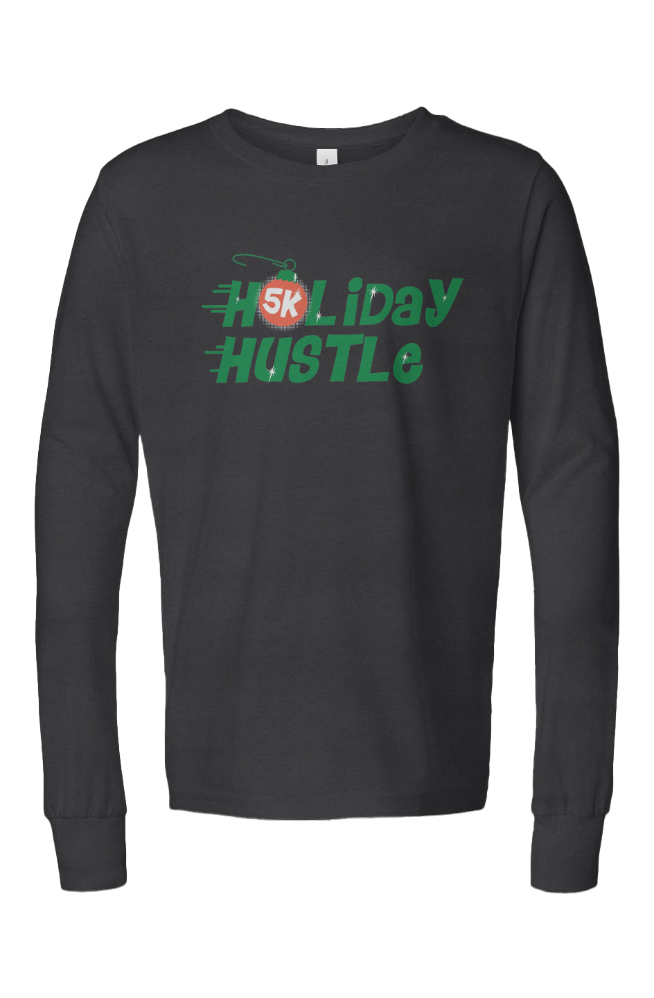Holiday Hustle 5K Youth Triblend L/S Tee