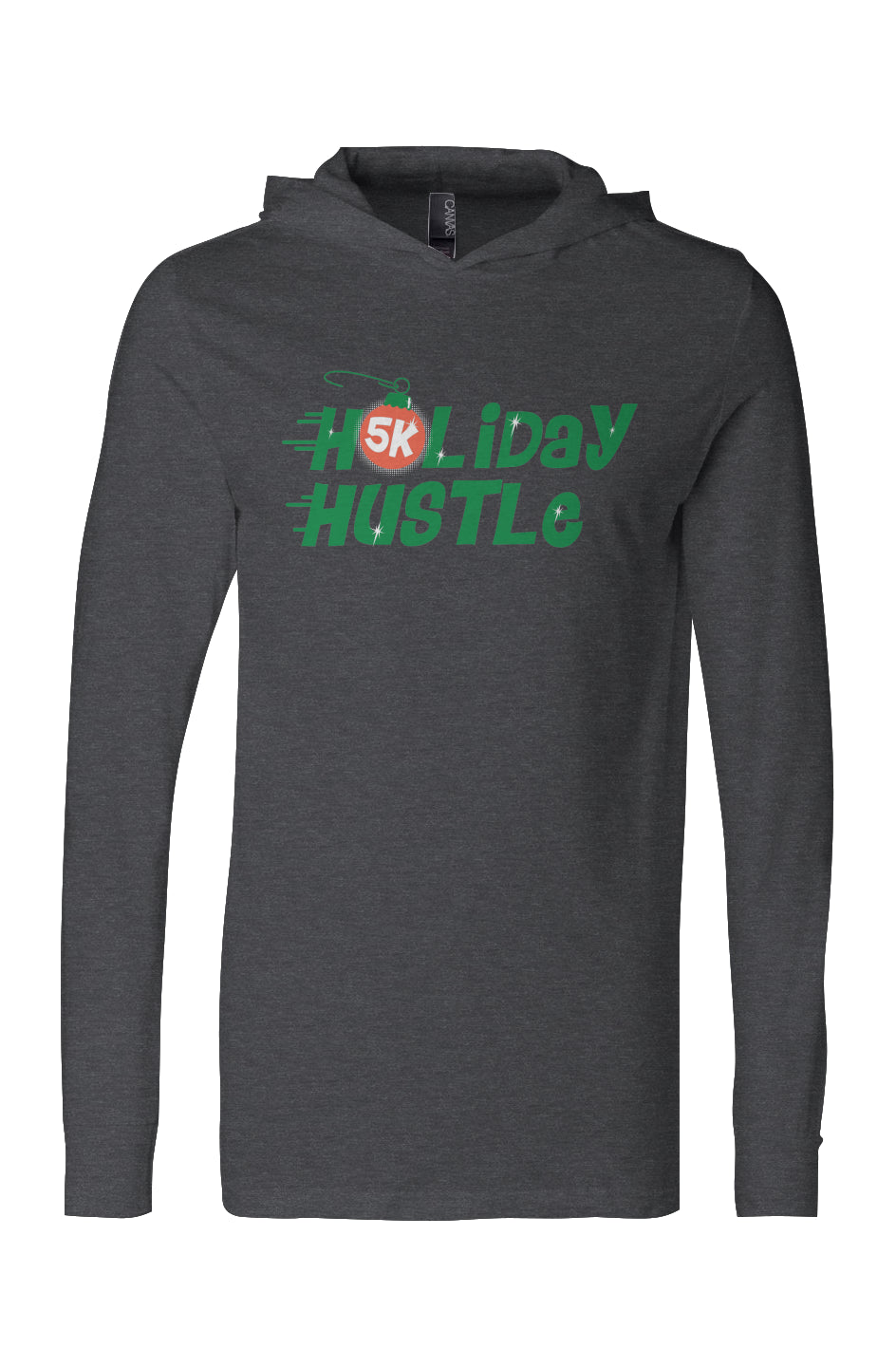 Holiday Hustle 5K Jersey Hooded L/S Tee