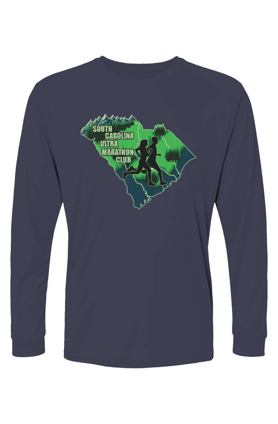 South Carolina Ultra Marathon Club Islander Long Sleeve Tee w/ UPF 50+