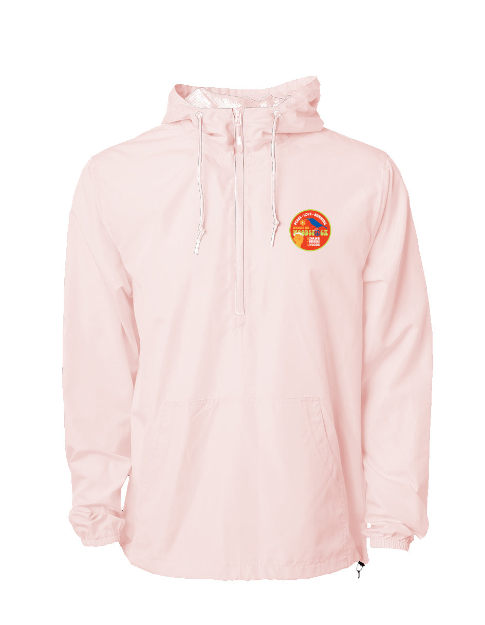 Knock on Woodstock Lightweight Pullover Windbreaker