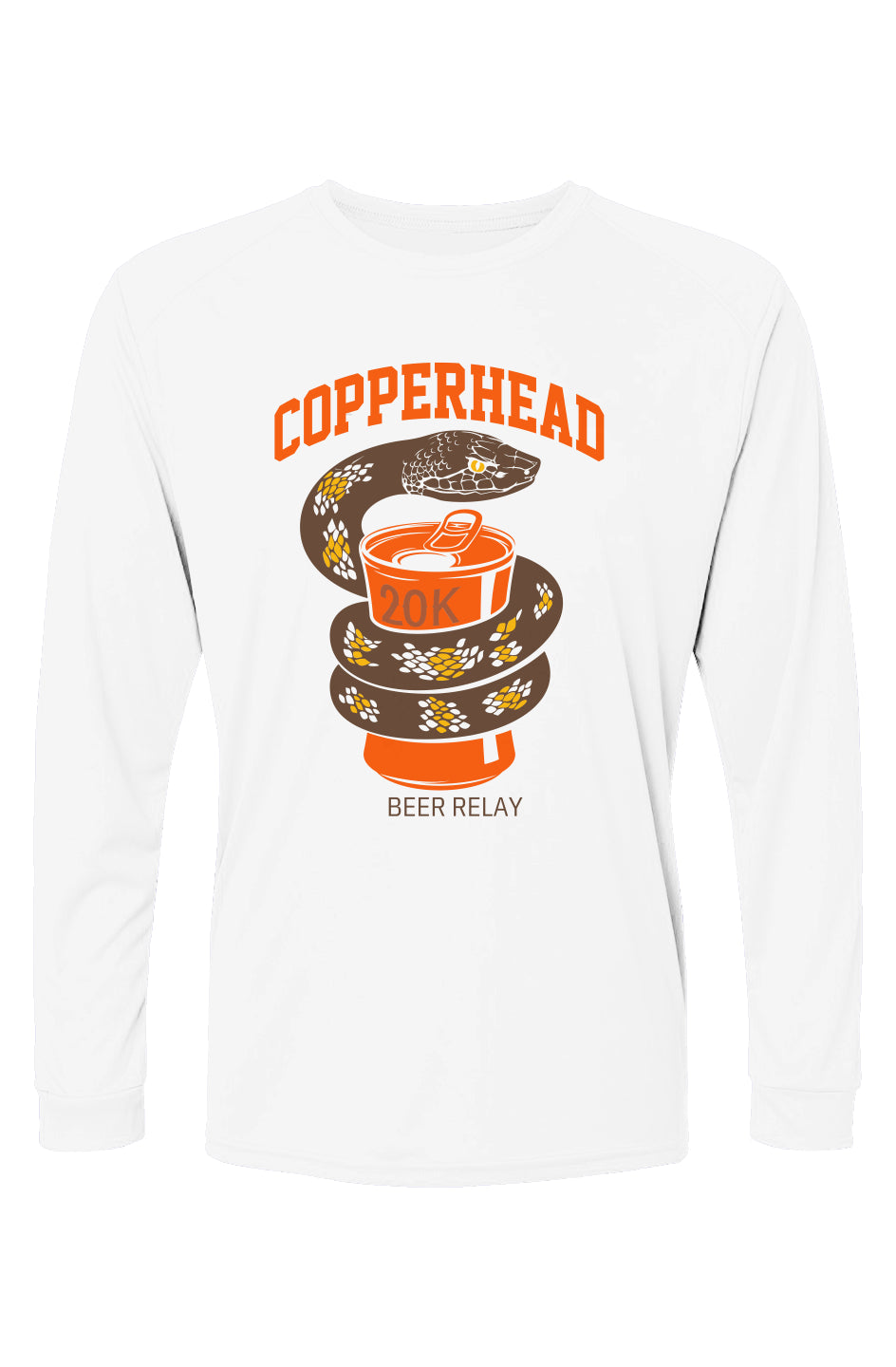 Copperhead Beer Relay Islander L/S Performance Tee w/ UPF 50+