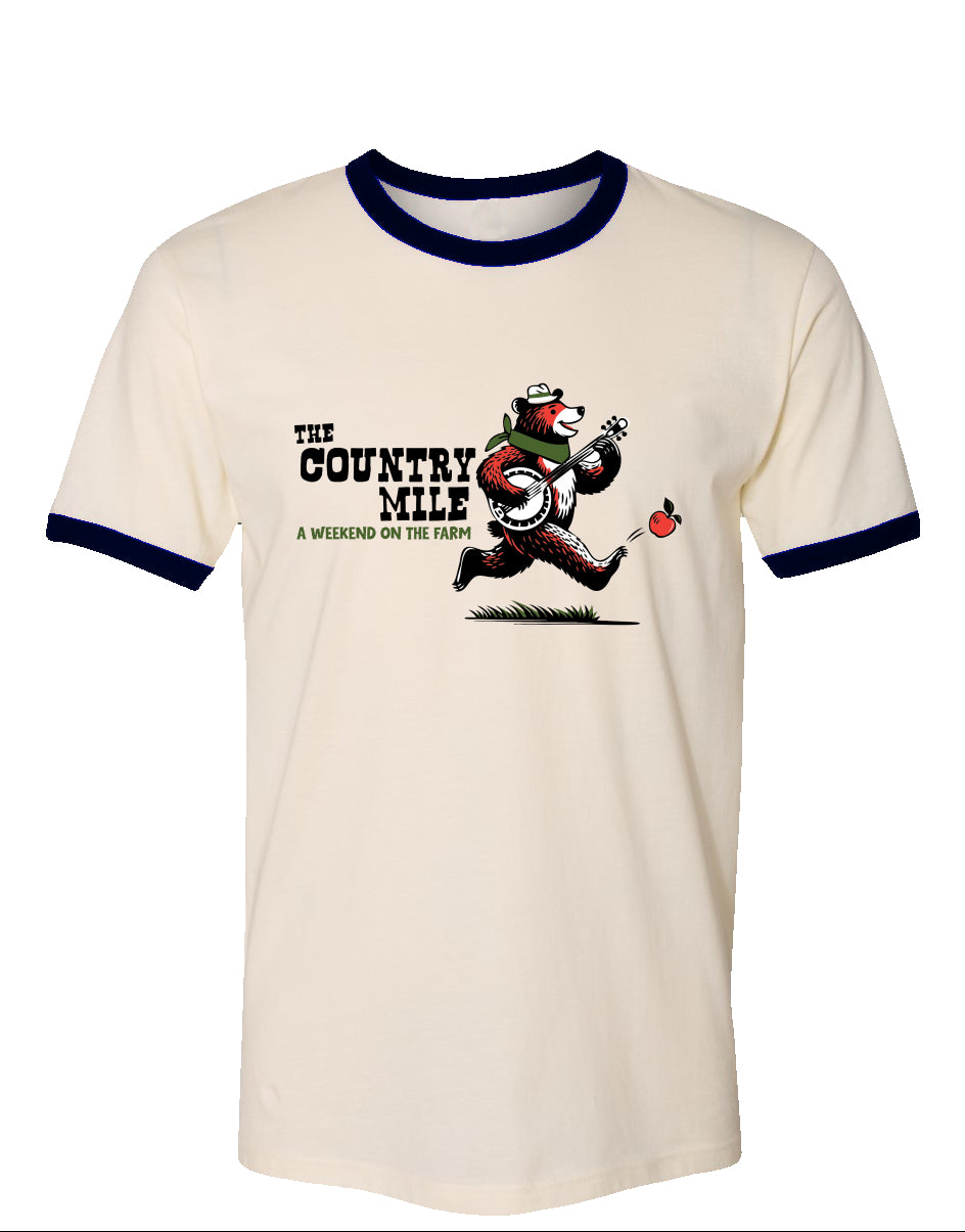 The Country Mile Weekend on the Farm Vintage Cotton Ringer Tee