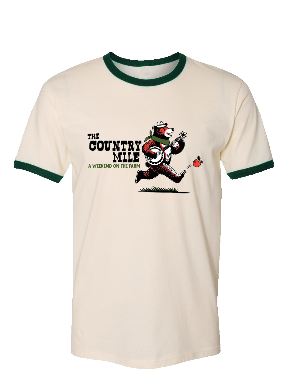 The Country Mile Weekend on the Farm Vintage Cotton Ringer Tee
