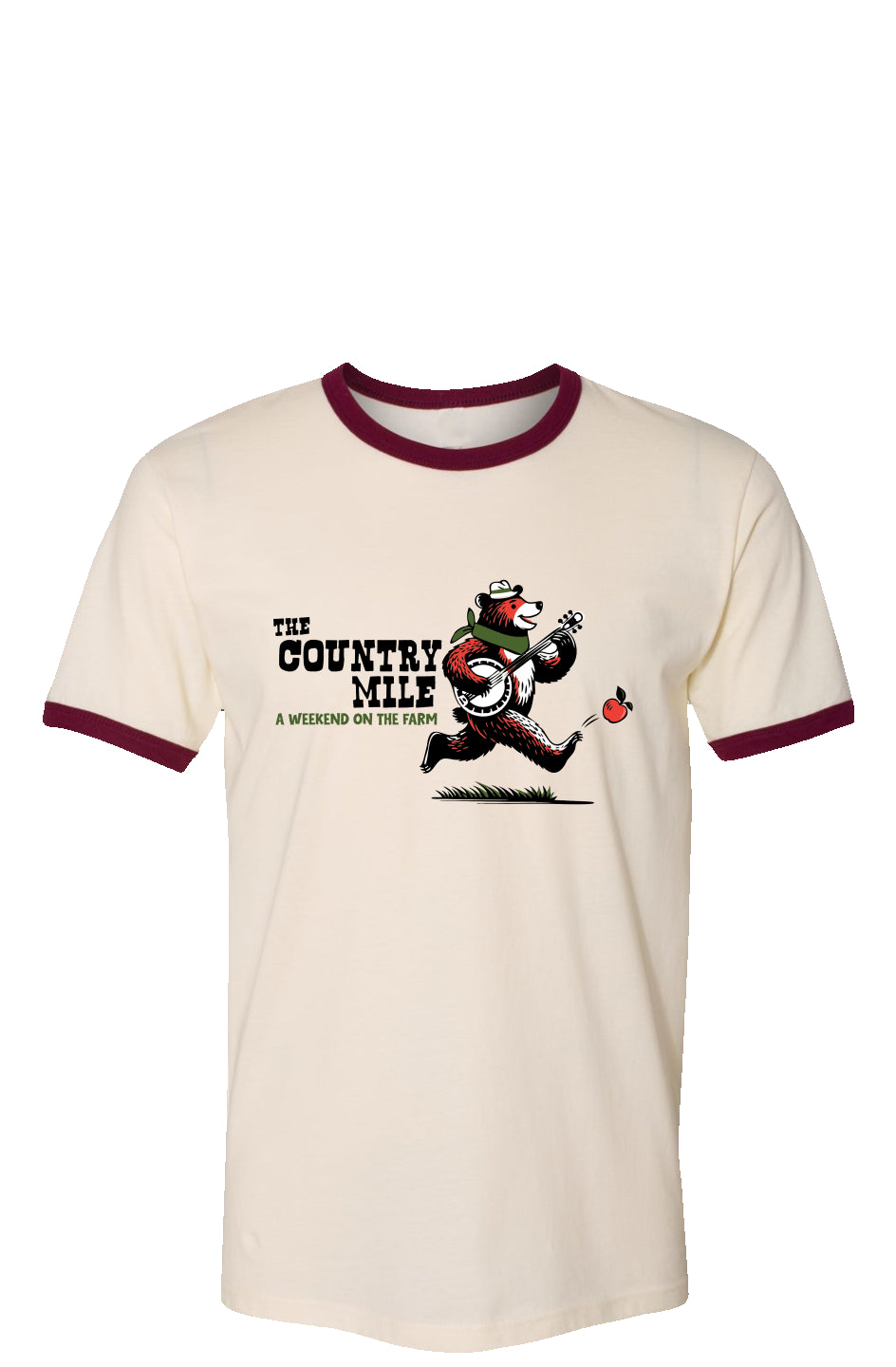 The Country Mile Weekend on the Farm Vintage Cotton Ringer Tee