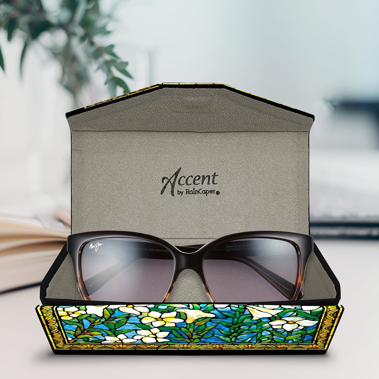 Tiffany Field of Lilies Folding Glasses Case – Compact & Protective