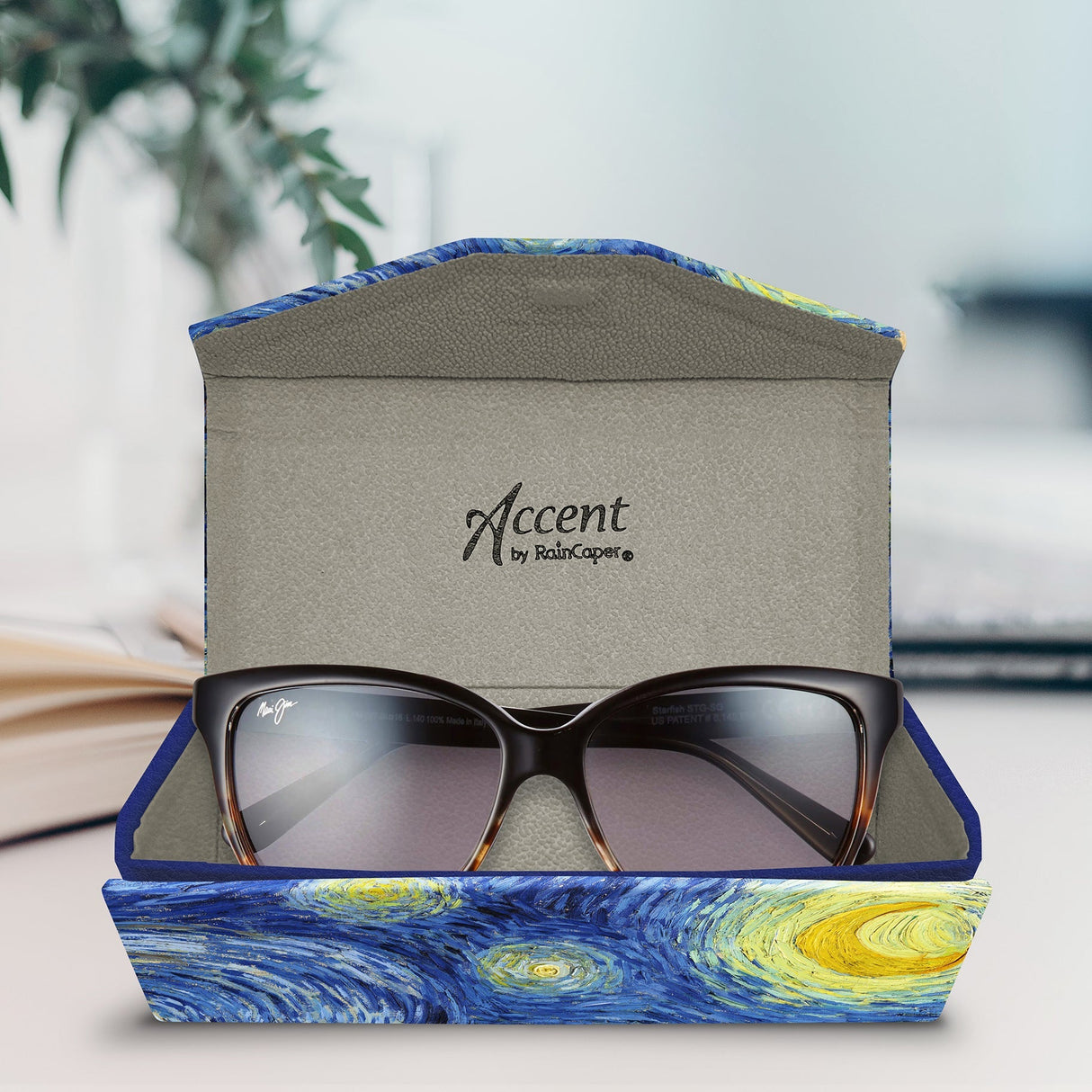 van Gogh Starry Night Folding Glasses Case – Compact & Protective