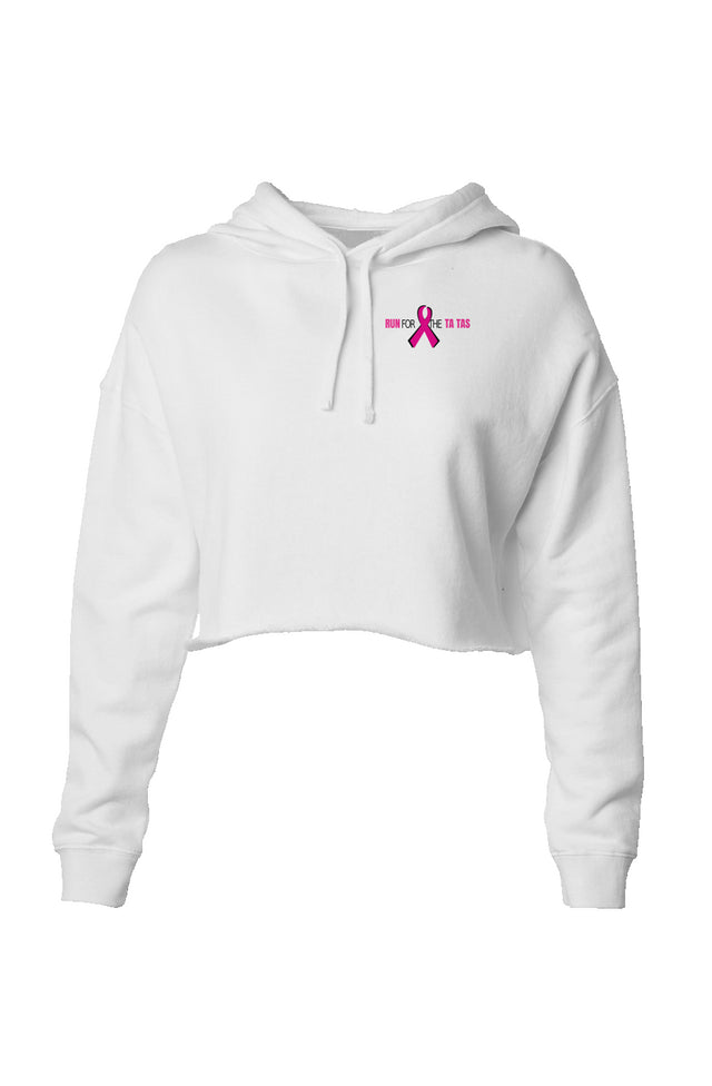 Run for the Ta Tas Lightweight Crop Hoodie