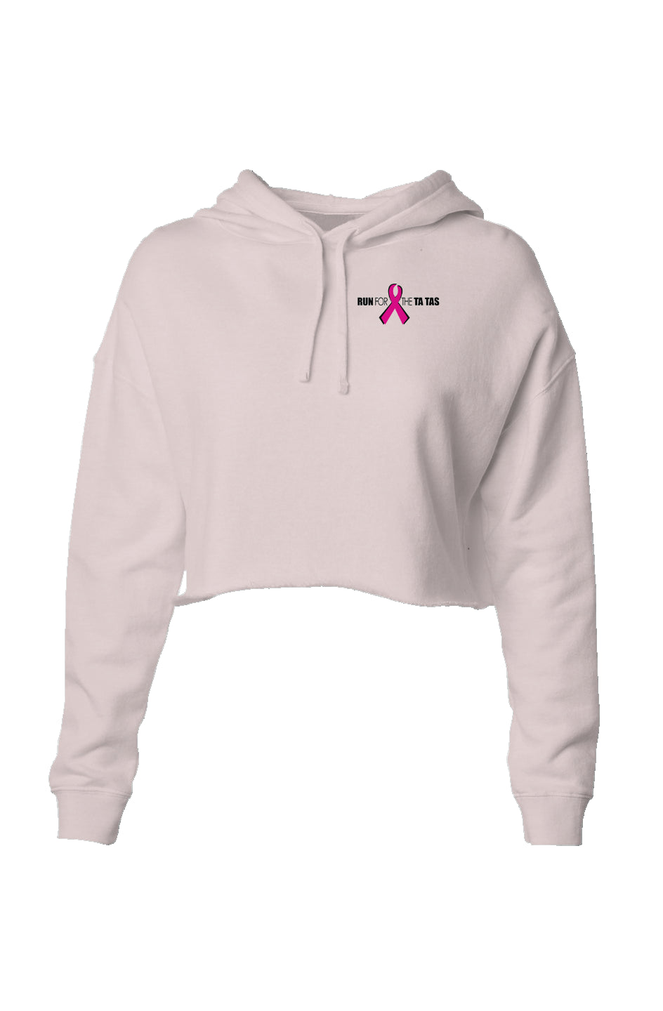 Run for the Ta Tas Lightweight Crop Hoodie