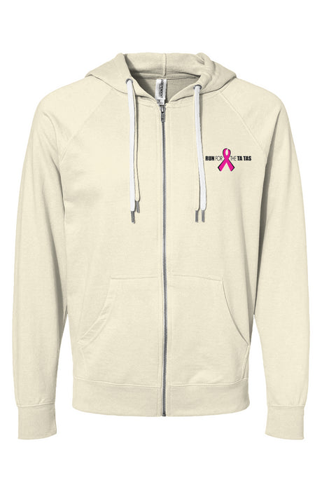 Run for the Ta Tas Icon Loopback Terry Zip Hoodie