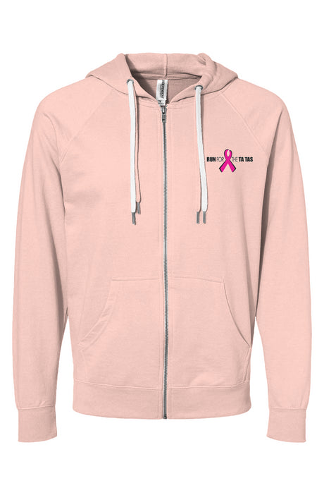Run for the Ta Tas Icon Loopback Terry Zip Hoodie
