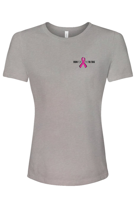 Run for the Ta Tas Ladies' Relaxed Fit Triblend Tee